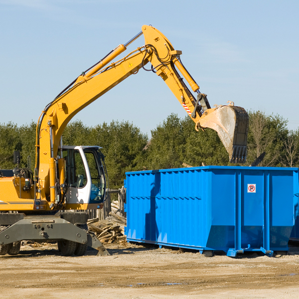 are there any restrictions on where a residential dumpster can be placed in Miller OH